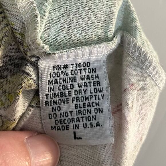 Y2K Fairycore T-Shirt Whimsical Woodland Whimsigoth Artsy Green Brown Size Large - Picture 6 of 6